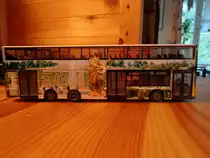 Ein Rietze BVG MAN Lions City DD mit Schloss Sanssouci Werbung - Zielschild : 100 S+U Alexanderplatz - BVG Wagennr.: 3311 - aus meiner Sammlung