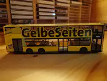 Rietze BVG MAN Lions City DD mit Gelbe Seiten Werbung - Zielschild : 100 S+U Alexanderplatz - BVG Wagennr.: 3142 - aus meiner Sammlung