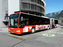 Chur - Mercedes Citaro  GR  155854 unterwegs auf der Linie 1 in Chur am 20.09.2013