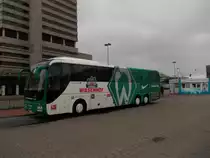 MAN Reisebuse, stand am 10.09.2013. am ZOB/Hannover.