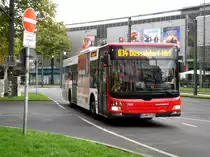 MAN Niederflurbus 3. Generation (Lion's City) auf der Linie 834 am Hauptbahnhof D�sseldorf.(13.10.2013) 