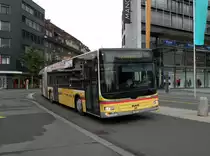 MAN Bus mit der Betriebsnummer 121 auf der Linie 1 am Bahnhof Thun. Die Aufnahme stammt vom 09.10.2013.