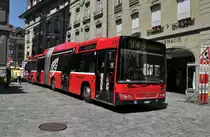 Volvo Bus mit der Betriebsnummer 814 auf der Linie 12 beim Zytglogge in Bern. Die Aufnahme stammt vom 05.08.2013.