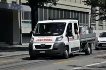 Lieferwagen von Bernmobil in der Bundesgasse in Bern. Die Aufnahme stammt vom 05.08.2013.
