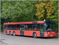 Am 20.09.2013 stand dieser MAN Bus in Eckernfrde nahe dem Bahnhof abgestellt.
