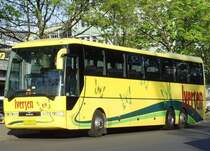 MAN-Fernreisebus aus D�nemark am Ostbahnhof Berlin, 1.5.2008