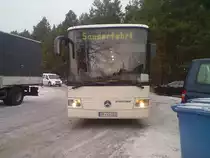 Ein Mercedes Benz O 550 Integro Auf Der Sonderfahrt Nach Gadsdorf Der Verkehrsgesellschaft Teltow Flaming mbH ( VTF ) Am 05.12.2012 