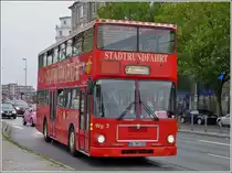 Am 14.09.2013 wurde dieser MAN Doppelstockbus nahe dem Hbf von Hamburg fotografiert.