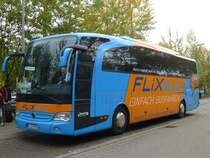 Mercedes Travego  FlixBus - Baumann , Karlsruhe HBf 25.10.2013