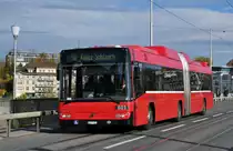 Volvo Bus mit der Betriebsnummer 803 auf der Linie 10 auf der Kornhausbr�cke. Die Aufnahme stammt vom 08.11.2013.
