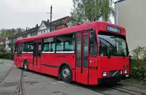 Volvo Oldtimer Bus mit der Betriebsnummer 193 auf dem Hof des Depots Burgerziel. Die Aufnahme stammt vom 08.11.2013.