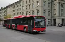 Mercedes Citaro mit der Betriebsnummer 844 auf der Linie 19 beim Bundeshaus in Bern. Die Aufnahme stammt vom 08.11.2013.