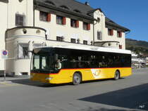Postauto - Mercedes Citaro GR 159302 vor dem Bahnhof in Scuol-Tarasp am 18.10.2013