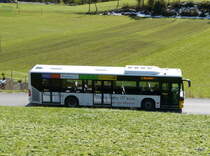 Postauto - Mercedes Citaro GR 165111 unterwegs unterhalb vom Bahnhof in Scuol-Tarasp am 18.10.2013