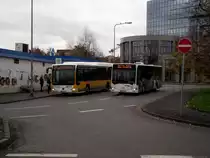 Mercedes Benz Citaro C1 und C1 Facelift am 21.11.13 in Wiesbaden Hbf 