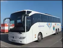 Mercedes Tourismo der AOK-Klinik R�gen im Stadthafen Sassnitz am 04.03.2013