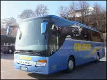 Setra 415 GT-HD von Gr�sgen aus Deutschland im Stadthafen Sassnitz am 04.03.2013