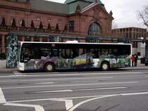 Mercedes Benz Citaro C1 mit Nerobergbahn Werbung am 21.11.13 Wiesbaden 
