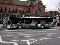 Mercedes Benz Citaro C1 mit Nerobergbahn Werbung am 21.11.13 Wiesbaden 