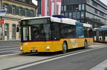 MAN Bus der Post auf der Linie 8 am Bahnhof Solothurn. Die Aufnahme stammt vom 20.11.2011.