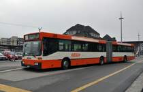 Mercedes O405 G mit der Betriebsnummer 56 beim Bahnhof Soloturn. Die Aufnahme stammt vom 02.11.2011.