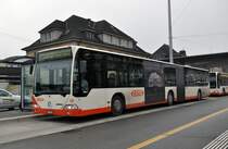 Mercedes Citaro mit der Betriebsnummer 50 auf der Linie 7 beim Bahnhof Soloturn. Die Aufnahme stammt vom 02.11.2011.