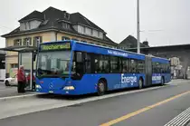 Mercedes Citaro mit der Betriebsnummer 47 und der Vollwwerbung Energie und mehr auf der Linie 1 beim Bahnhof Soloturn. Die Aufnahme stammt vom 02.11.2011.