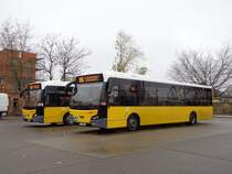 VDL Citea LLE-120 - BVG Wagennr. 1840 und 1841 am S Schöneweide/Sterndamm am 22.11.13