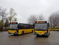 VDL Citea LLE-120 - BVG Wagennr. 1840 und 1841 am S Schöneweide/Sterndamm am 22.11.13