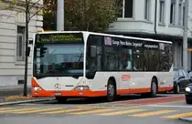 Mercedes Citaro mit der Betriebsnummer 71 auf der Linie 2 beim Bahnhof Soloturn. Die Aufnahme stammt vom 02.11.2011.