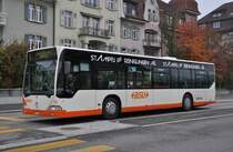 Mercedes Citaro mit der Betriebsnummer 70 auf der Linie 5 beim Bahnhof Soloturn. Die Aufnahme stammt vom 02.11.2011.