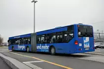 Mercedes Citaro mit der Betriebsnummer 47 und der Vollwerbung Energie und mehr auf der Linie 1 beim Bahnhof Soloturn. Die Aufnahme stammt vom 02.11.2011.