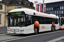 Volvo Hybrid Bus der BSU am Bahnhof Solothurn. Die Aufnahme stammt vom 02.11.2011.
