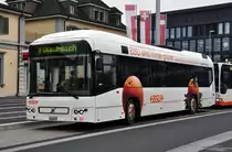 Volvo Hybrid Bus der BSU am Bahnhof Solothurn. Die Aufnahme stammt vom 02.11.2011.