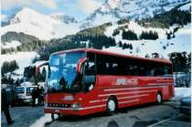 AFA Adelboden 26/BE 21'181 Setra (ex Nr. 16) am 3. Januar 2008 Adelboden, Friedhof