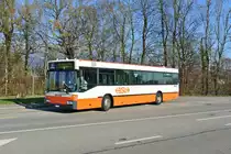 Abschiedsfahrt der BSU MB 405: Wagen Nr. 65 bei der Haltestelle L�sslingen, Hohberg, 27.11.2013.