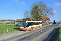 Abschiedsfahrt der BSU MB 405: Wagen Nr. 65 bei der Haltestelle Schnottwil, Kappeli, 27.11.2013. 

