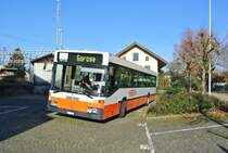 Abschiedsfahrt der BSU MB 405: Wagen Nr. 65 beim Bahnhof Herzogenbuchsee, 27.11.2013. 

