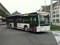 Postauto - Mercedes Citaro AG 18428 unterwegs auf der Linie 361 bei den Bushaltestellen vor dem Bahnhof Brugg am 24.10.2013