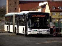 MAN Lions City G von Südhessenbus am 25.11.13 mit Matrix Anzeige Lenkzeitpause am 25.11.13 in Hanau