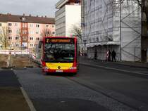 Mercedes Benz Citaro C1 G Facelift der HSB am 25.11.13 in Hanau auf der Linie 2