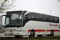 Mercedes Tourismo der Firma Berlin Linien Bus stand als SEV-Bus von Rostock Albrecht-Kossel-Platz nach Schwerin Hbf abgestellt in H�he  Rostock Hauptbahnhof/S�d.29.11.2013