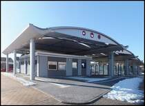 Bergen Busbahnhof der RPNV am 13.03.2013