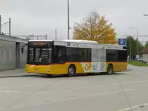 Postauto - MAN Lion`s City  AG 13522 bei den Bushaltestellen beim Bahnhof Laufenburg am 24.10.2013