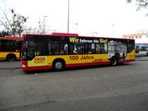 Mercedes Benz Citaro C1 der HSB mit 100 Jahre Werbung am 25.11.13 in Hanau