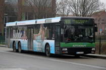 MAN Niederflurbus 2.Generation als Linie 5811 von Burg a.F. Niendorfer Platz,Fehmarn nach Oldenburg(Holst)Markt stand am 20.12.2013 in Burg auf Fehmarn.
