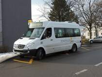 Sprinter City Nr 42 der RVSH, der in der Gemeinde Beringen auf der neue Linie 28 im Einsatz ist. (18/12/2013).