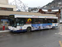 Ortsbus Engelberg - Mercedes Citaro  OW 10241 vor dem Bahnhof in Engelberg am 03.01.2014