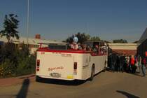 MAN Bus EVAG 209 am 28.09.2013 beim Tag der offenen T�r im Betriebshof Urbicher Kreuz in Erfurt.