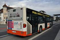Mercedes Citaro mit der Betriebsnummer 67 auf der Linie 3 beim Bahnhof Solothurn. Die Aufnahme stammt vom 08.11.2012.